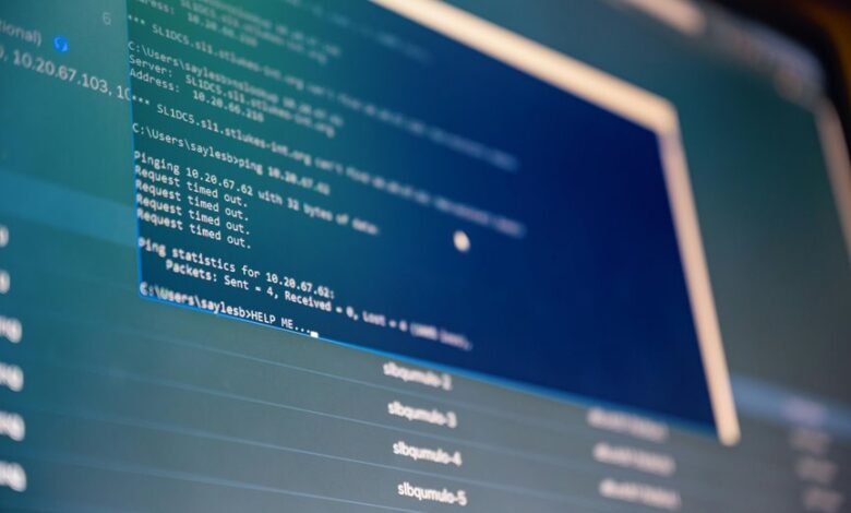 web system analysis ids and usernames listed